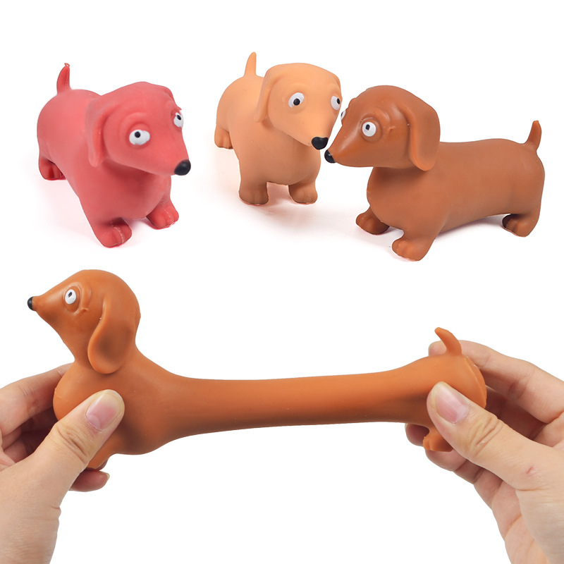 Kids Toys Dog - Creative Sausage Dog Pinch Music Flour