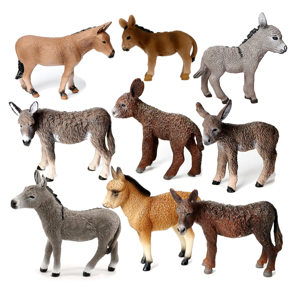 Kids Toys 10 Year Old - Donkey Model Toy Animals Figures Farm