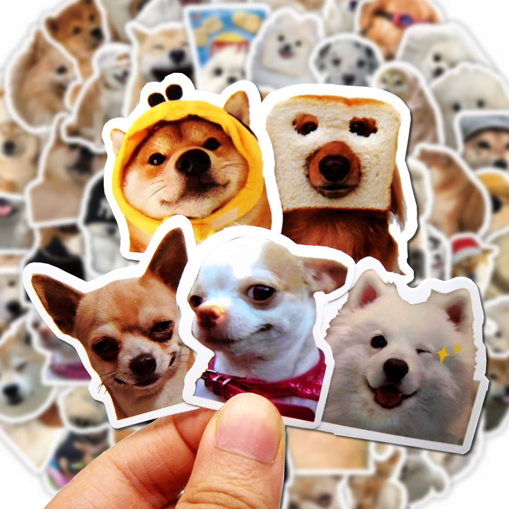 Kids Toys 10 Year Old - 10/50/100pcs Funny Dog Stickers Cartoon Cute