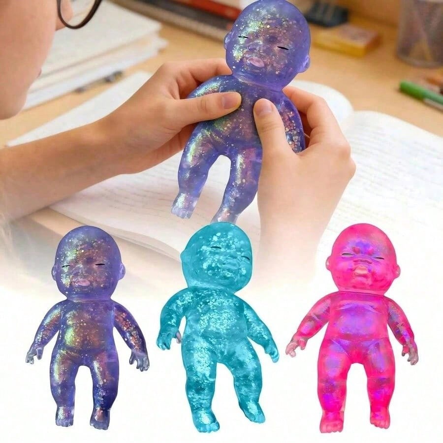 Kids Toys Easter - Baby Squishy Glitter Big Dancing Soft