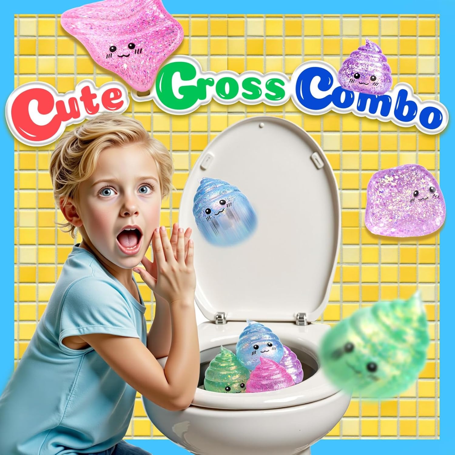 Kids' Toy - Novelty Squishy Poo Stress Ball Squishies