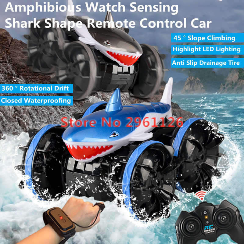 Kids Toys Under 1 Year - Amphibious Watch Sensing Shark Shape Remote