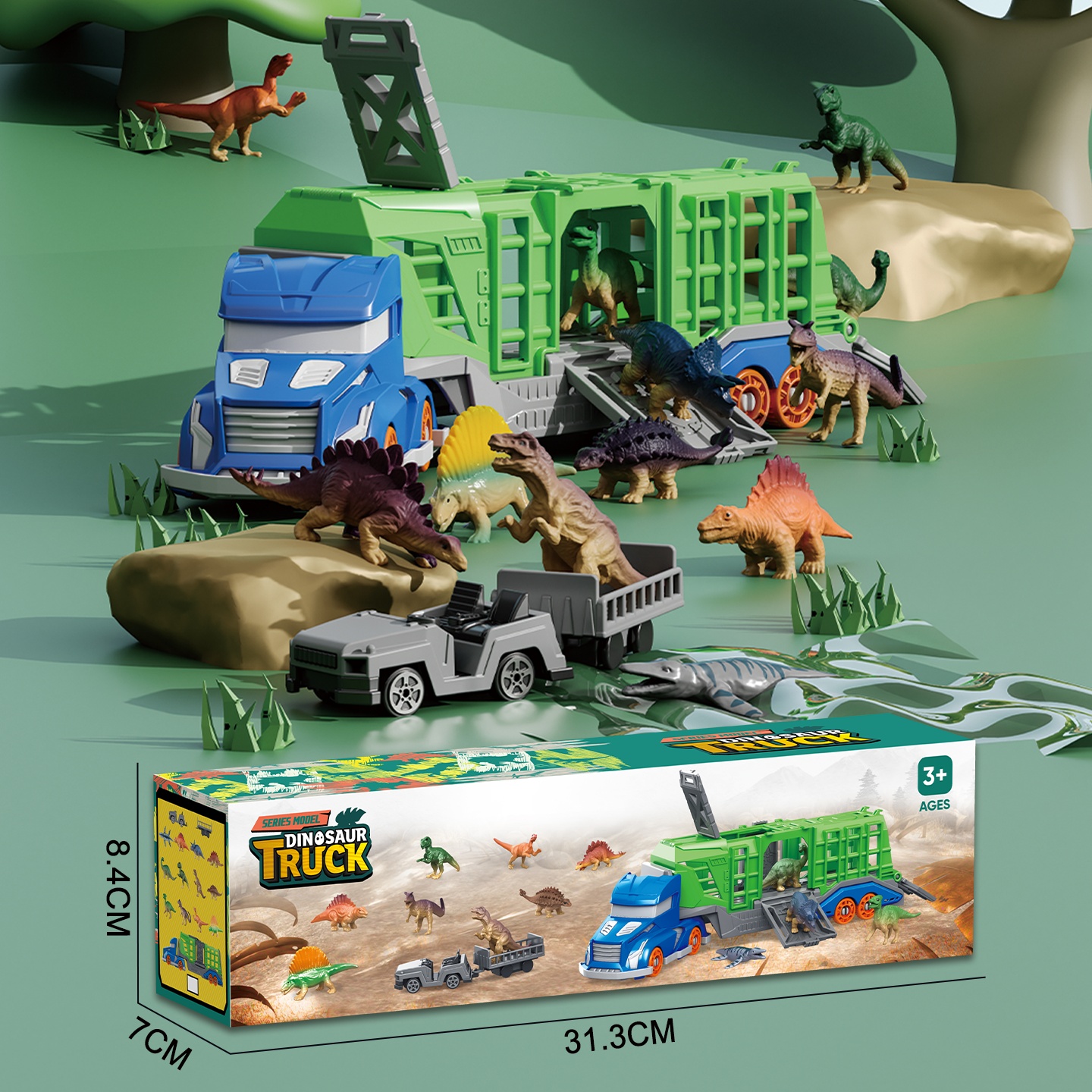 Dinosaur Animal Transport Vehi - Kids Toys Under 1 Year ulasan dan harga