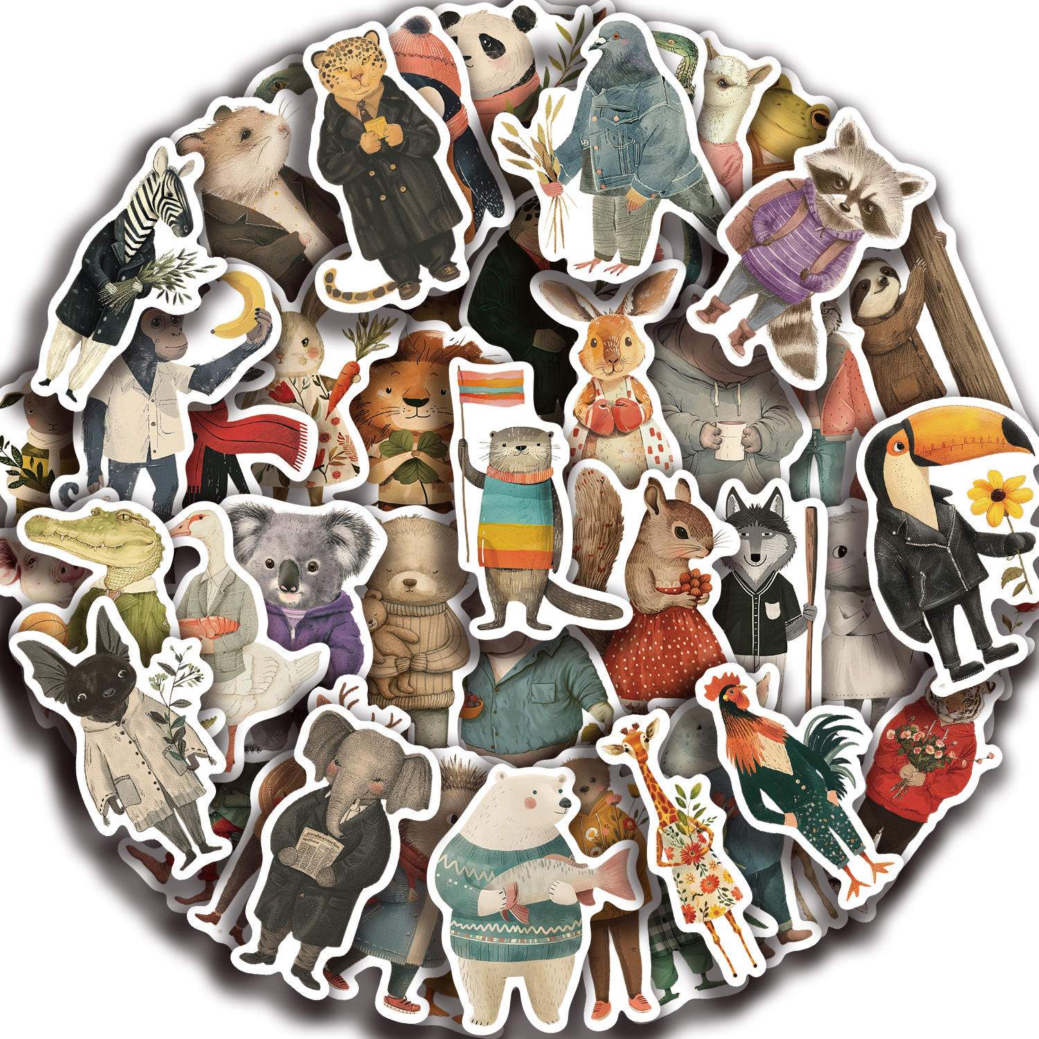 50pcs Vintage Animals Cliparts - Kids Toys Clipart ulasan dan harga