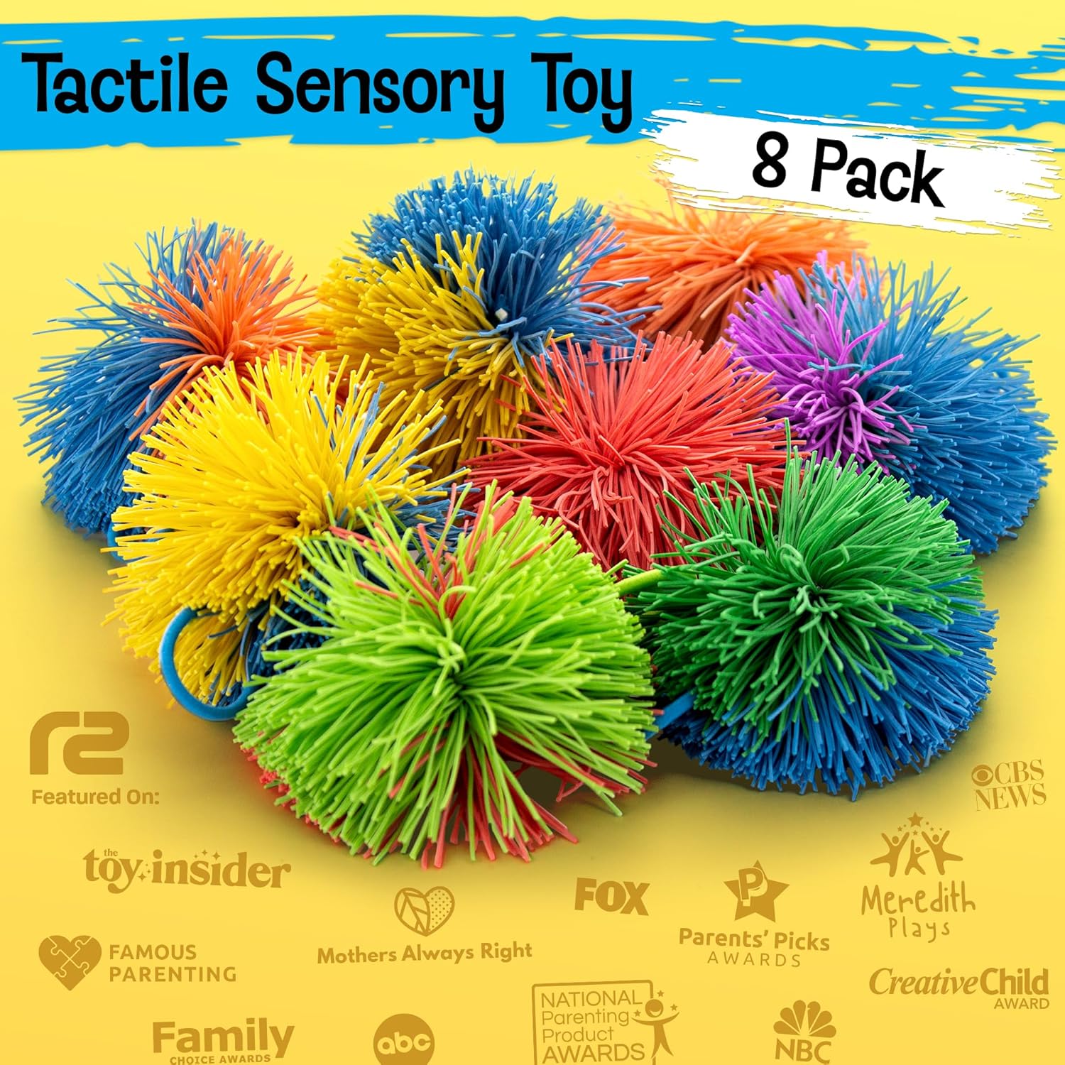 8 Pack Stringy Sensory Balls - - Kids Toys Easter ulasan dan harga