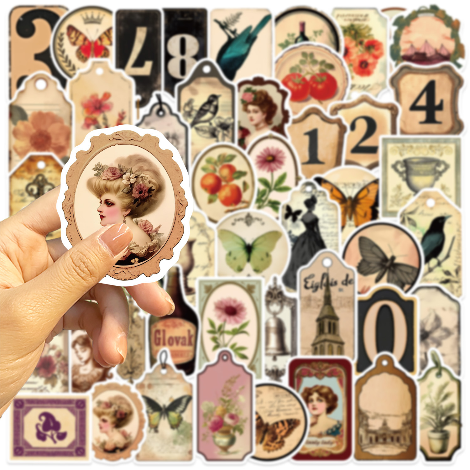 50PCS Cartoon Retro Victoria S - Kids Toys Victoria ulasan dan harga