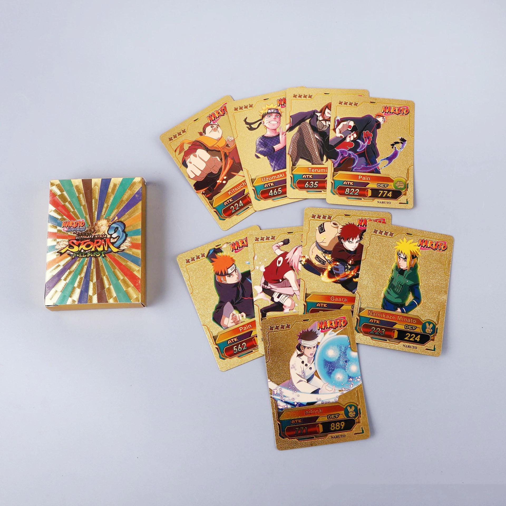 55pcs Naruto Card Gold English - Kids Toys And Games ulasan dan harga