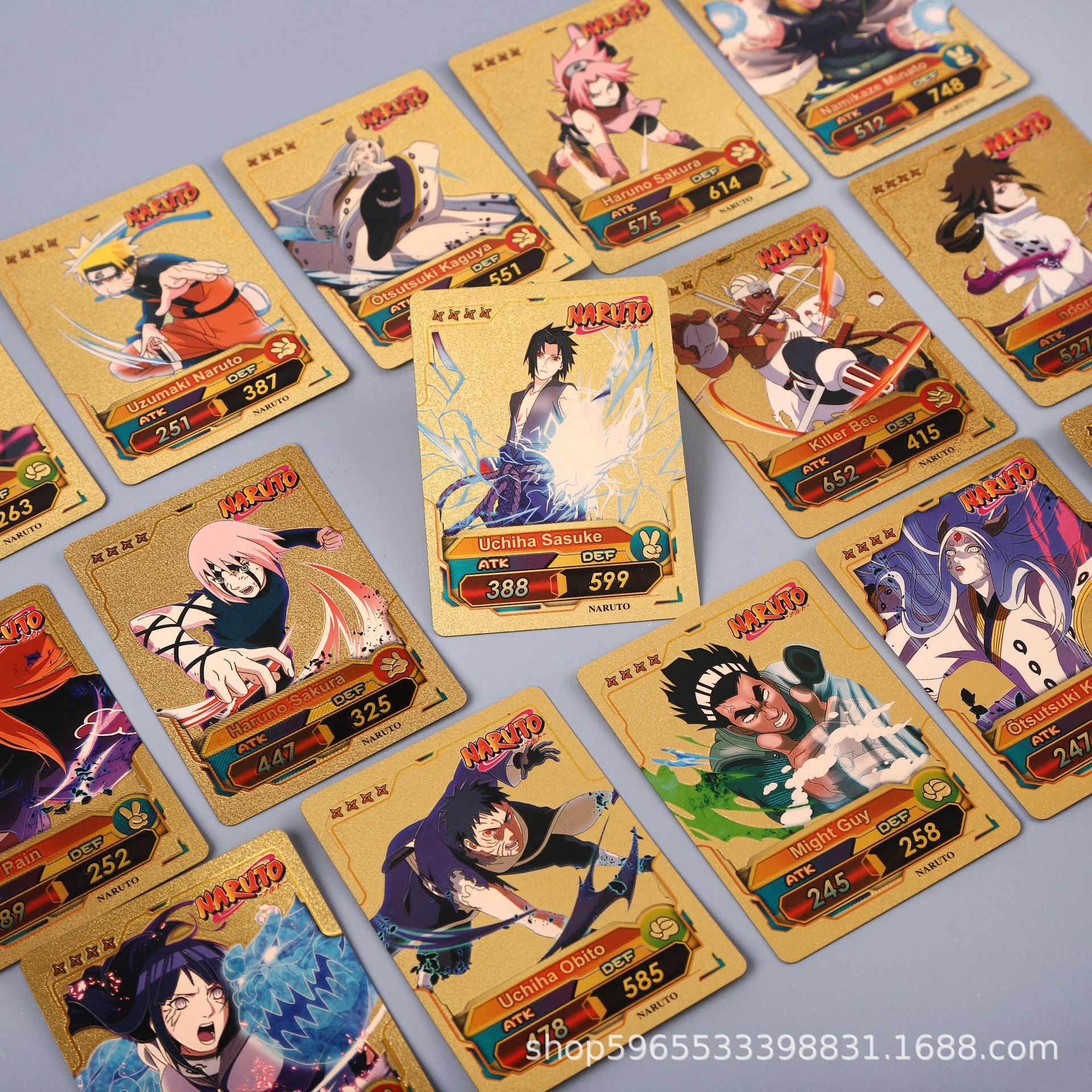 55pcs Naruto Card Gold English - Kids Toys And Games ulasan dan harga