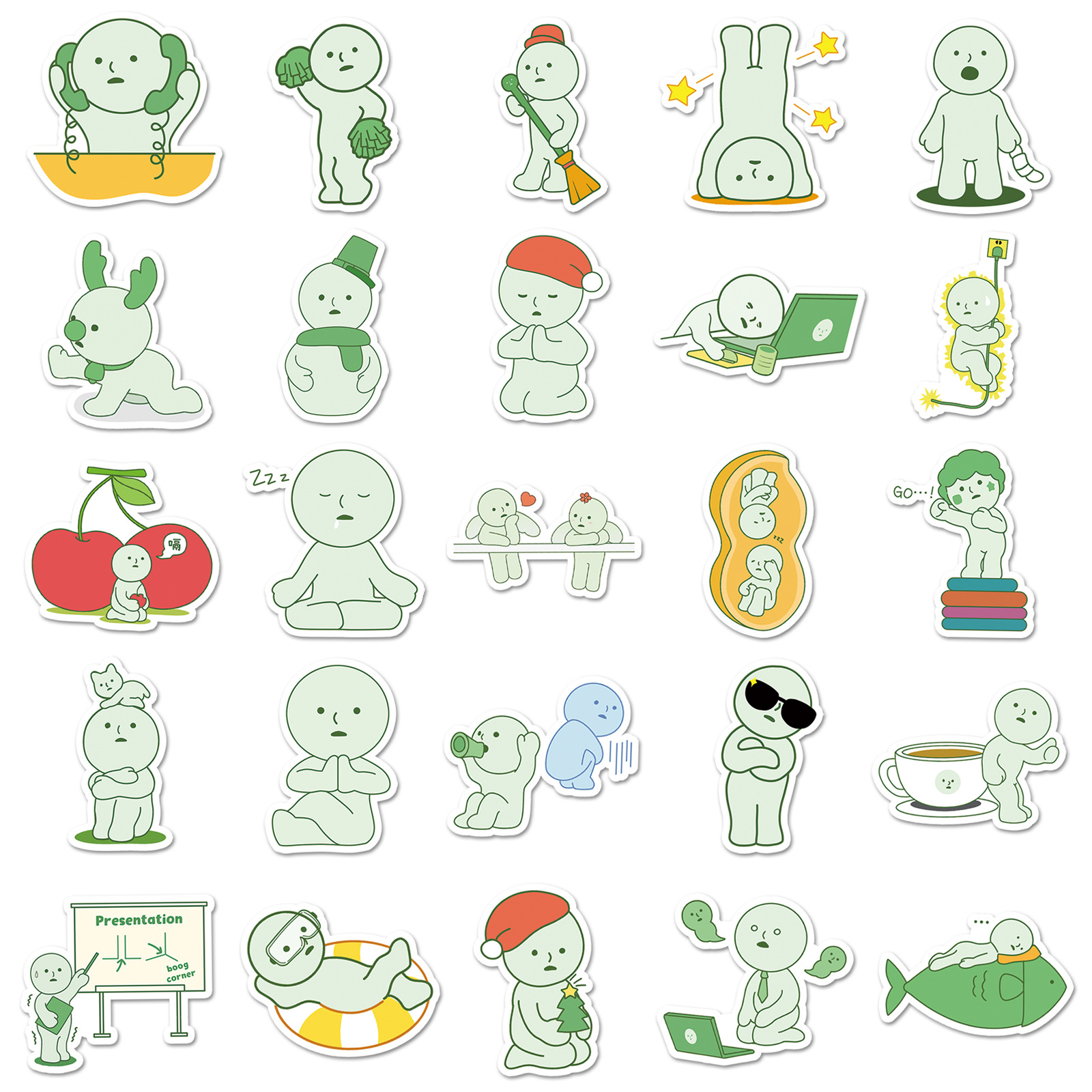 50PCS Smiski Stickers Cute Car - Kids Toys Cartoon Images ulasan dan harga