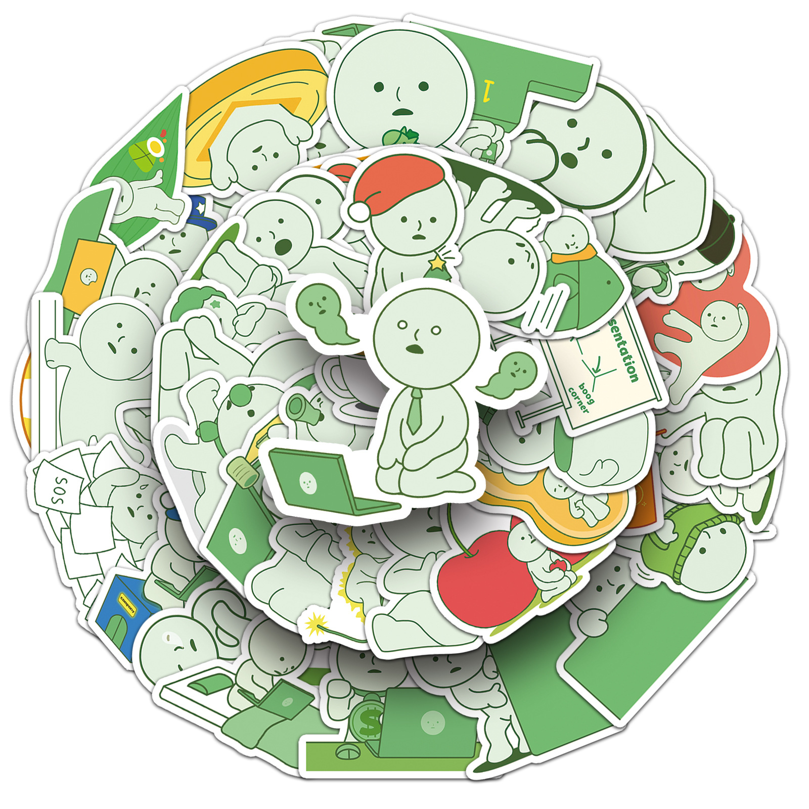 50PCS Smiski Stickers Cute Car - Kids Toys Cartoon Images ulasan dan harga