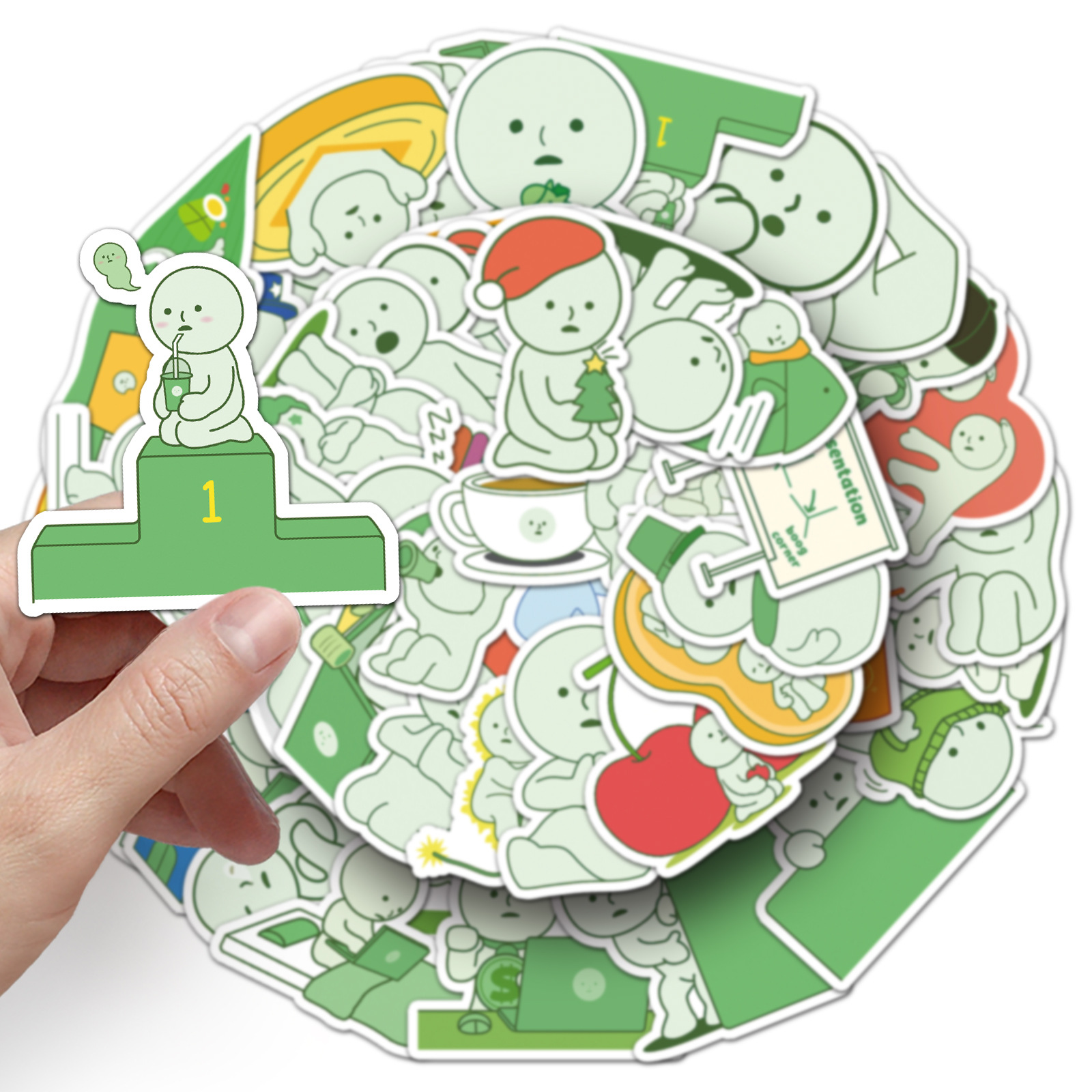 50PCS Smiski Stickers Cute Car - Kids Toys Cartoon Images ulasan dan harga