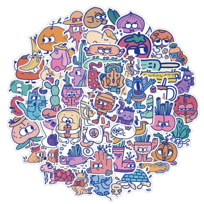 10/30/50pcs  Cartoon Monster I - Kids Toys Cartoon Images ulasan dan harga