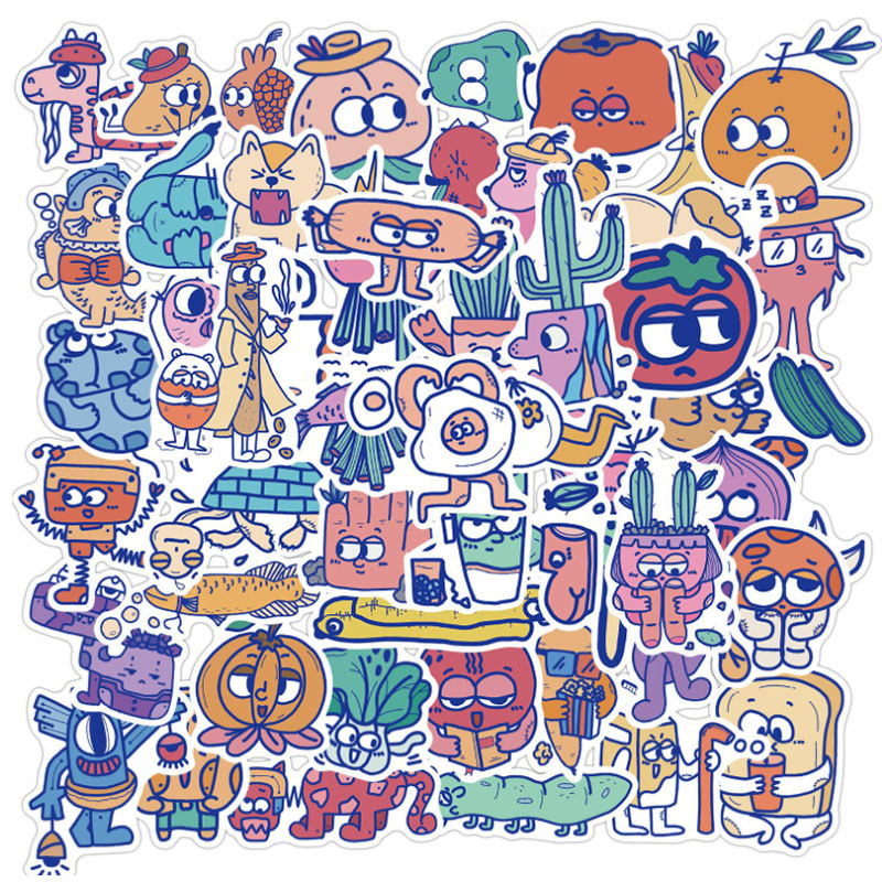 10/30/50pcs  Cartoon Monster I - Kids Toys Cartoon Images ulasan dan harga