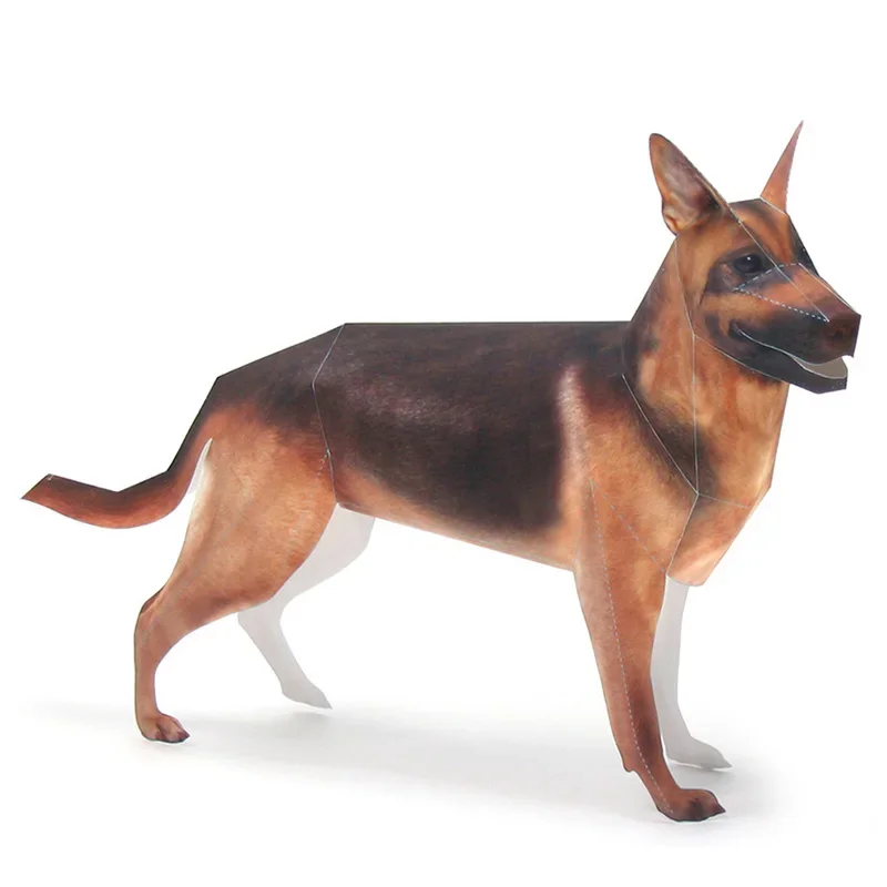 German Shepherd Dog Origami Ar - Kids Toys Dog ulasan dan harga
