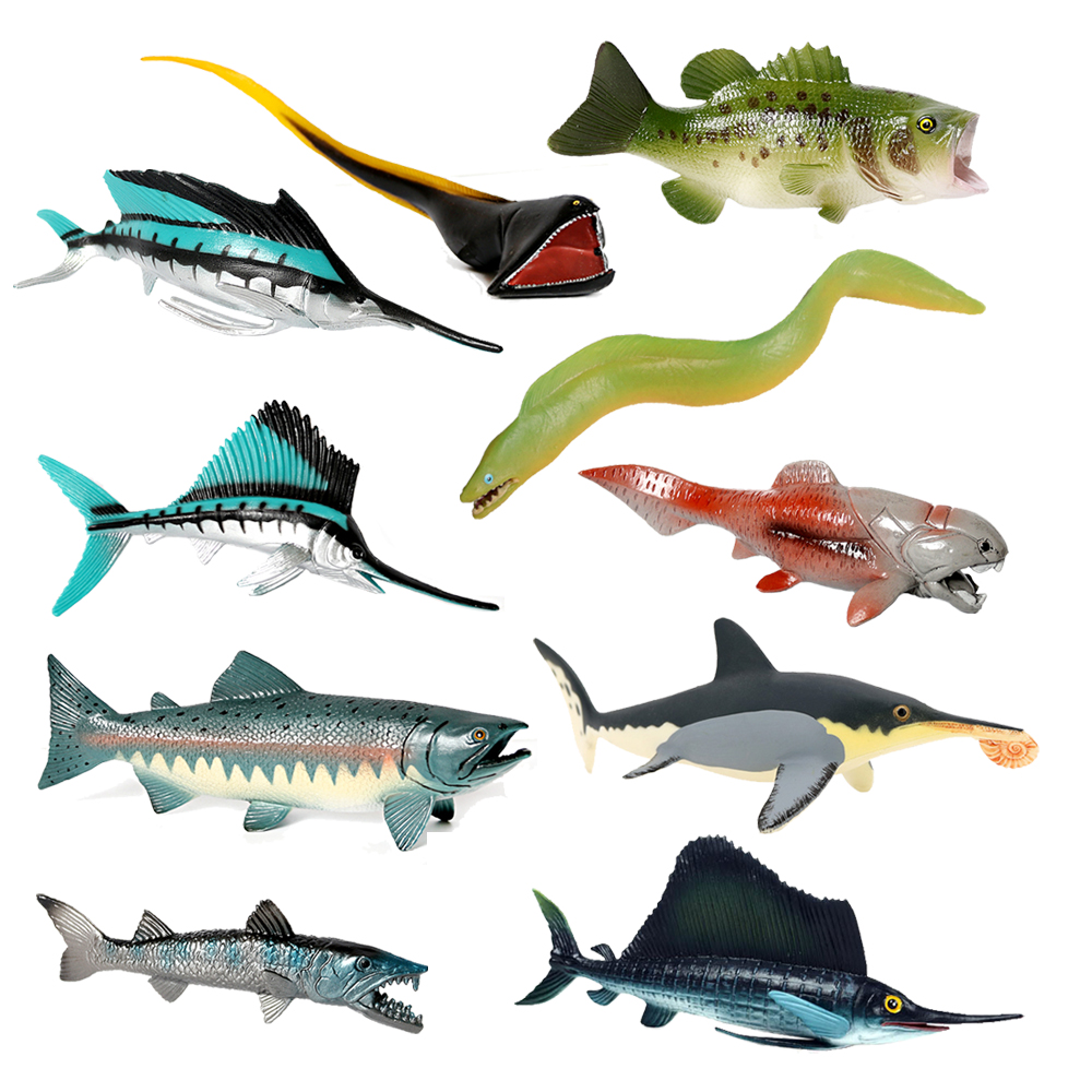 Plastic Fish Model Toys Marine - Kids Toys Under 1 Year ulasan dan harga