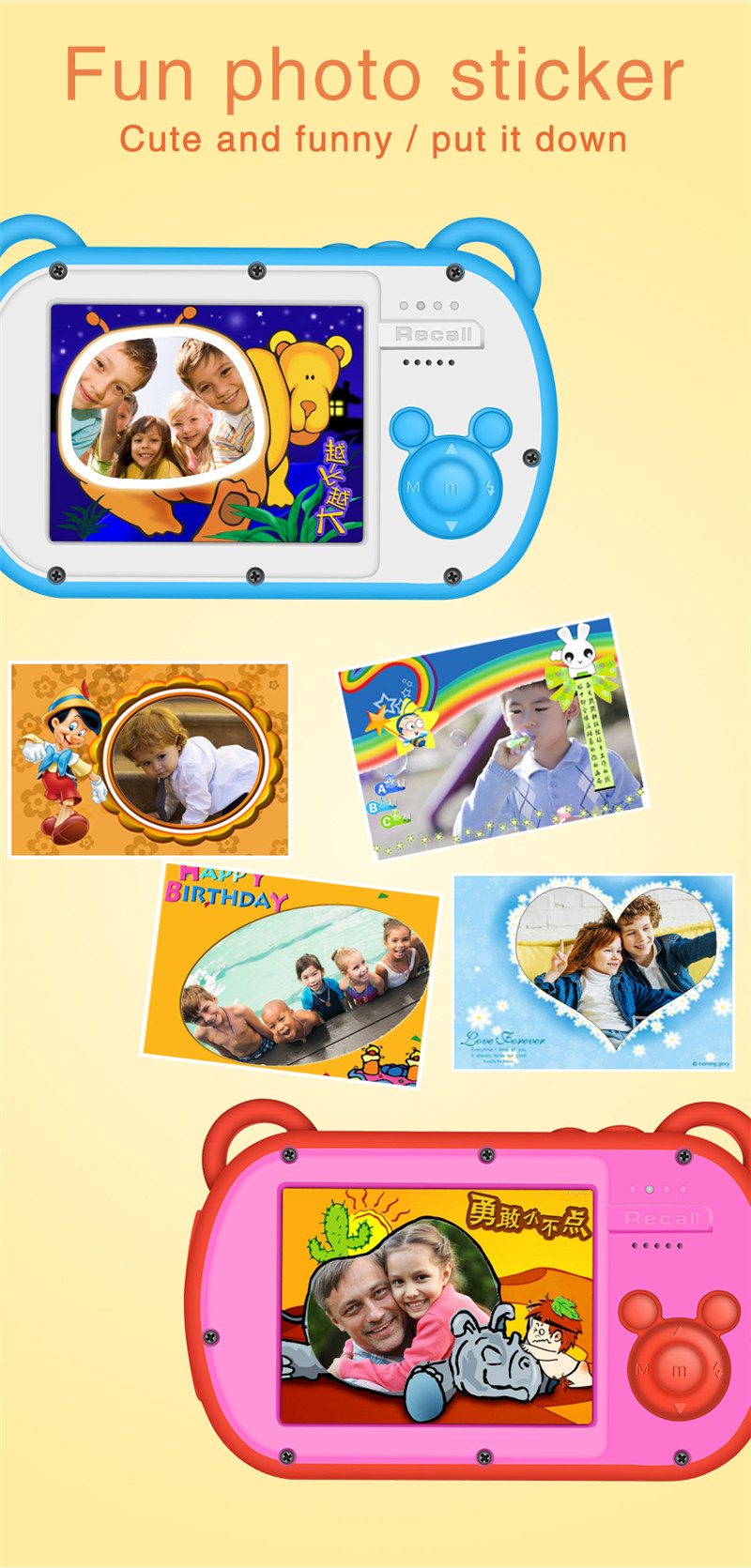 1080P Water-Proof Cartoon Cute - Kids Toys Cartoon Images ulasan dan harga