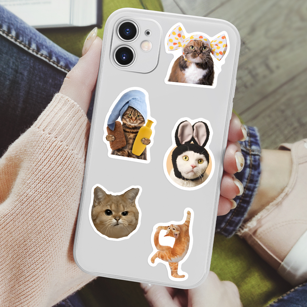 Funny Cat Clipart Stickers Kid - Kids Toys Clipart ulasan dan harga