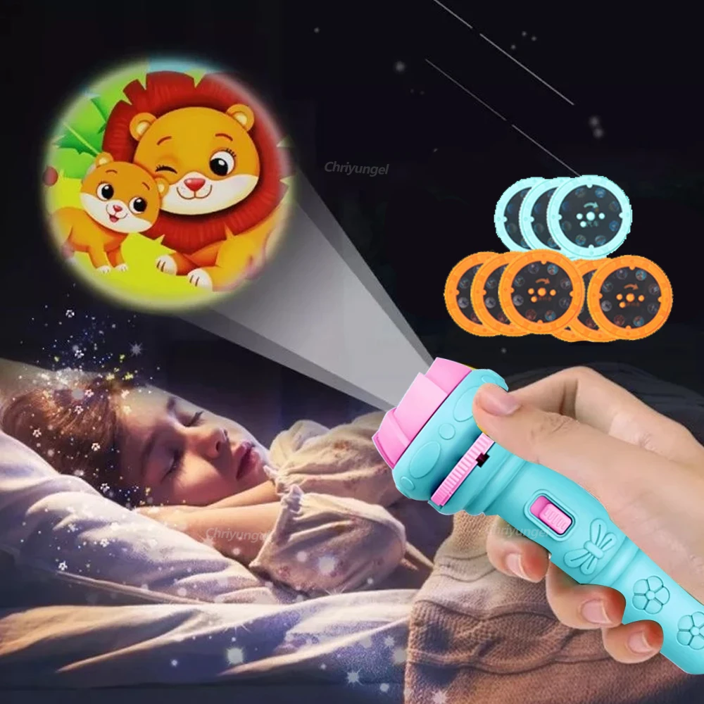 Kids Projector Flashlight with - Kids Toys Cartoon Images ulasan dan harga