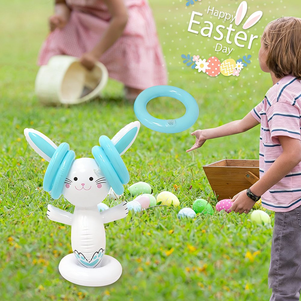 Easter Inflatable Bunny Ring T - Kids Toys Easter ulasan dan harga