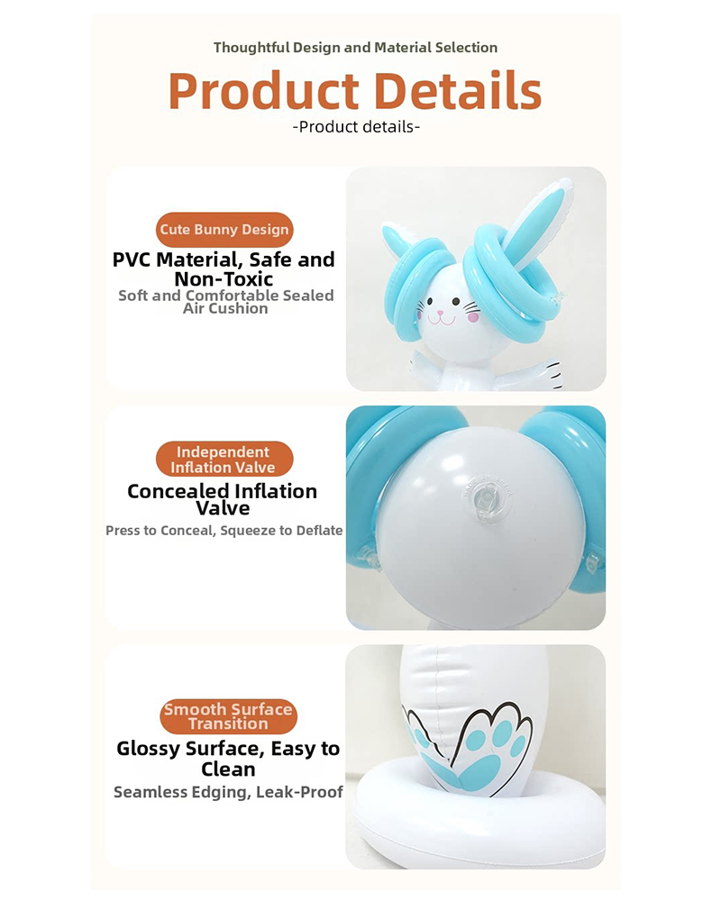 Easter Inflatable Bunny Ring T - Kids Toys Easter ulasan dan harga