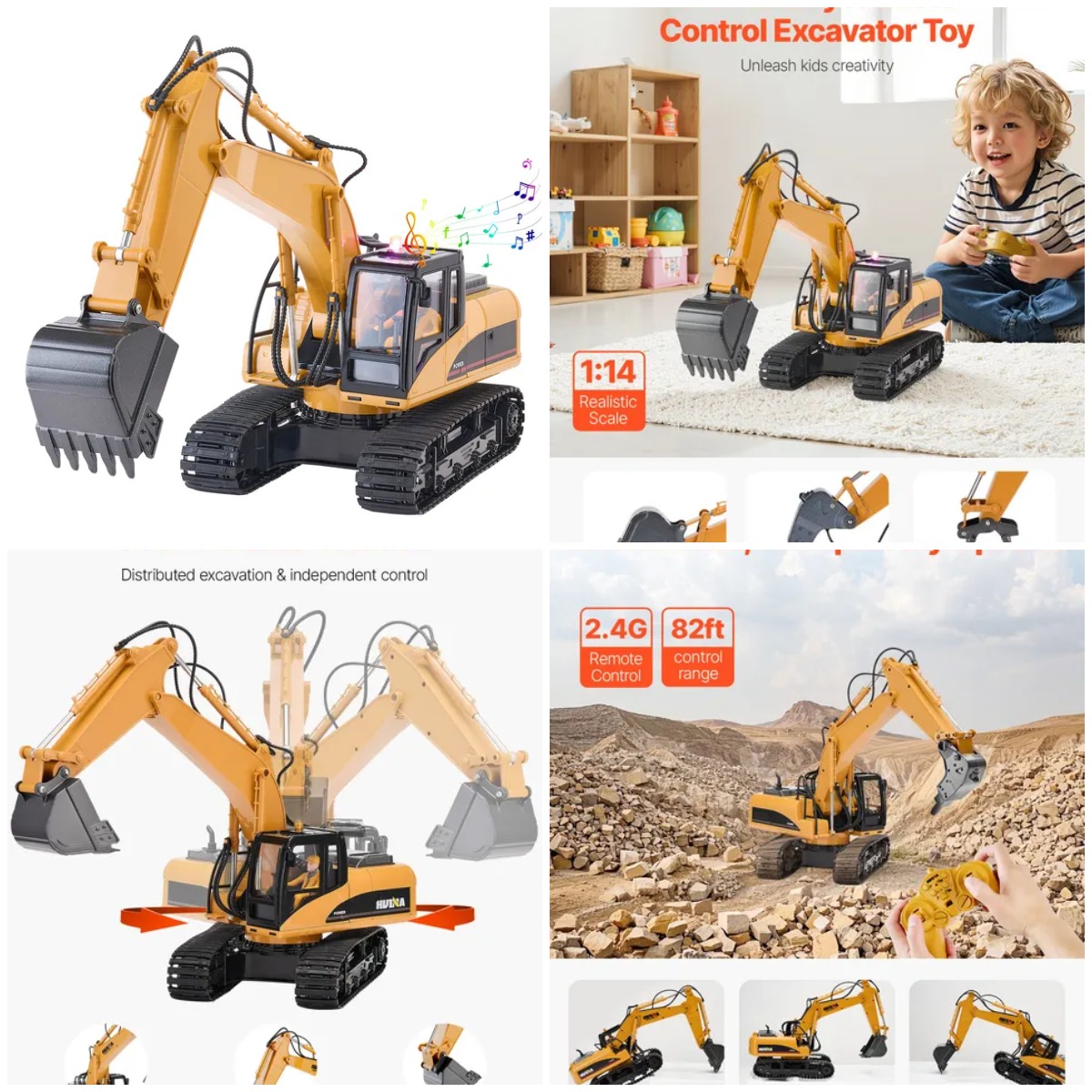 Remote Control Excavator Toy 1 - Kids' Toy ulasan dan harga