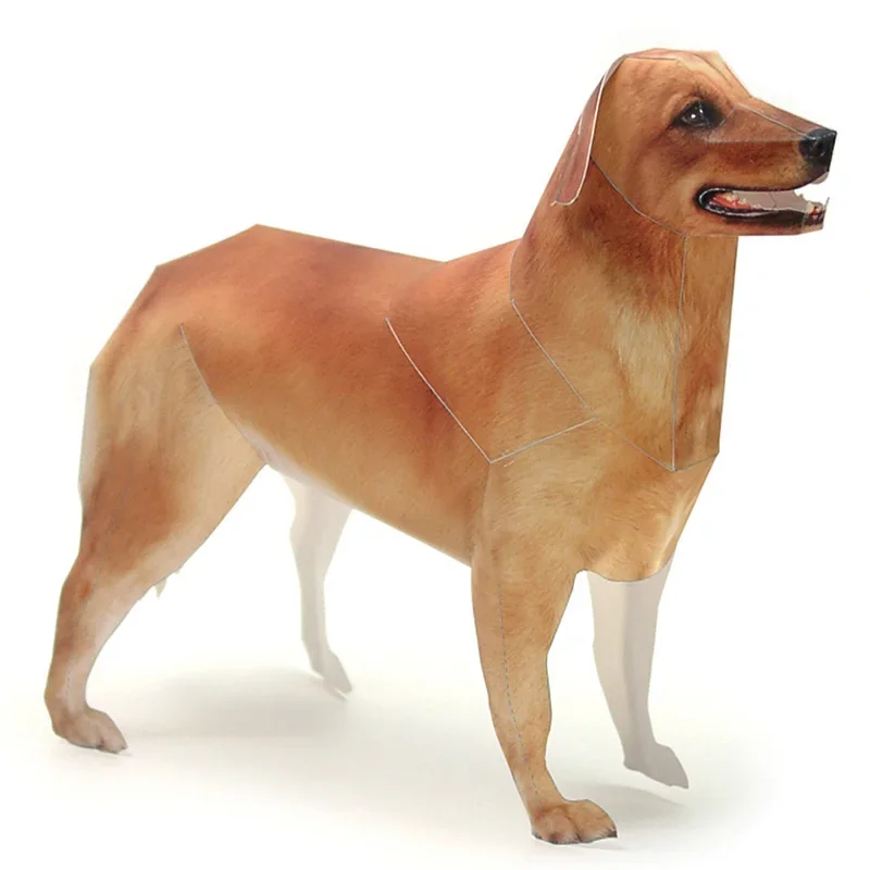 Golden Retriever Dog Paper Mod - Kids Toys Dog ulasan dan harga