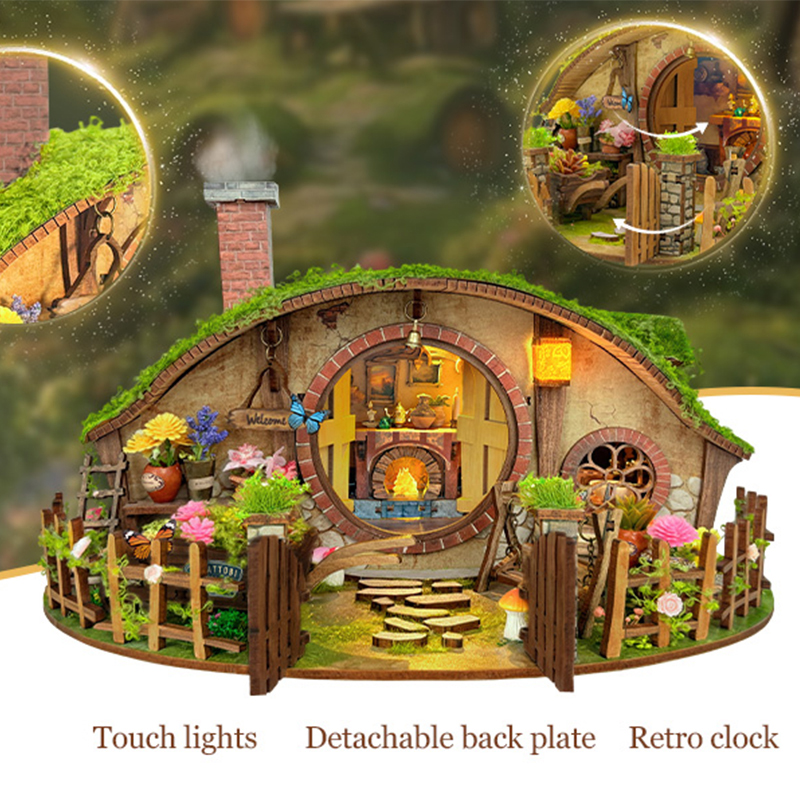 Wooden DIY Magic Ring Dollhous - Kids Toys 10 Year Old ulasan dan harga