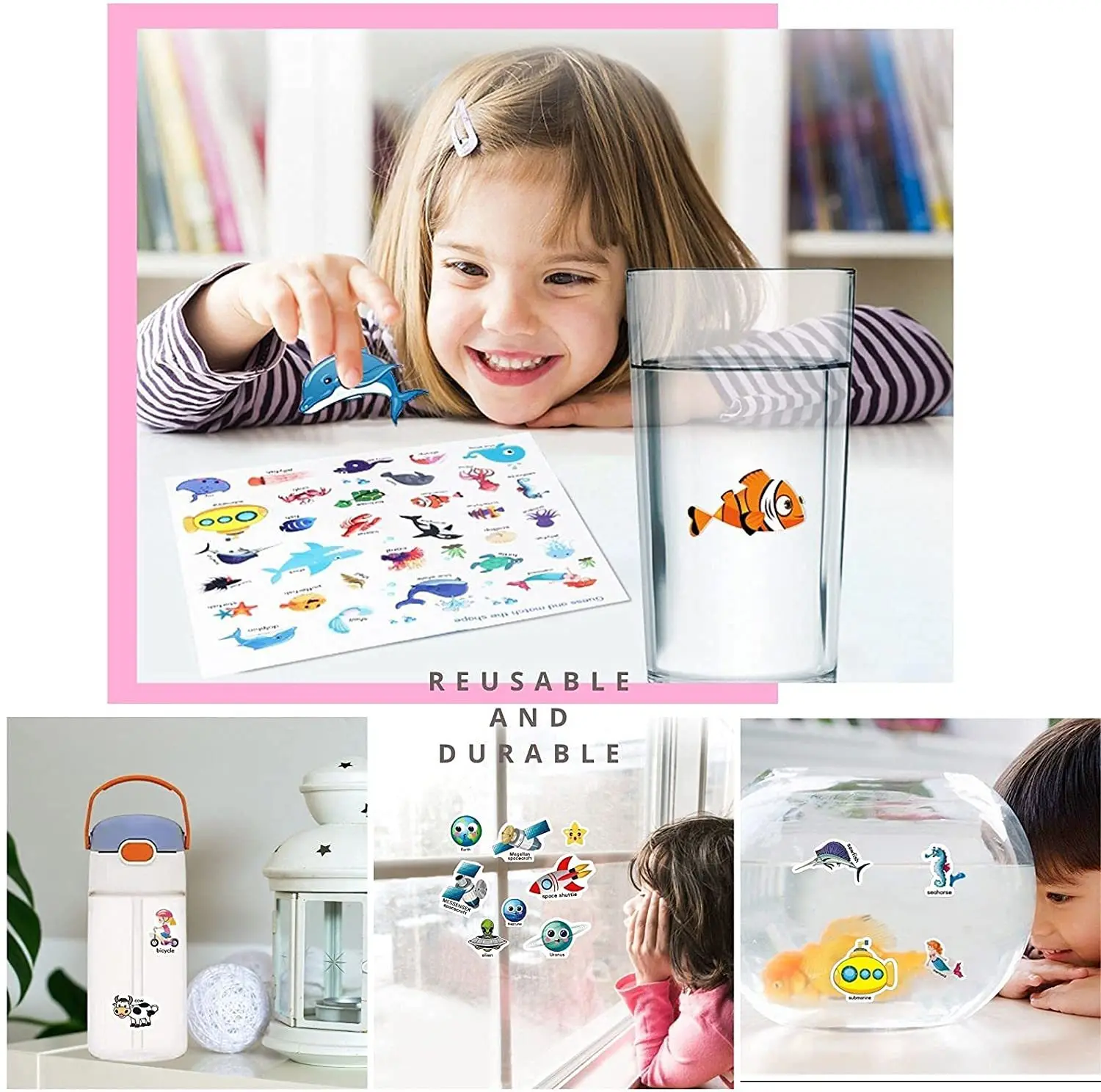 Kids Reusable Sticker Book Mul - Kids Toys 10 Year Old ulasan dan harga