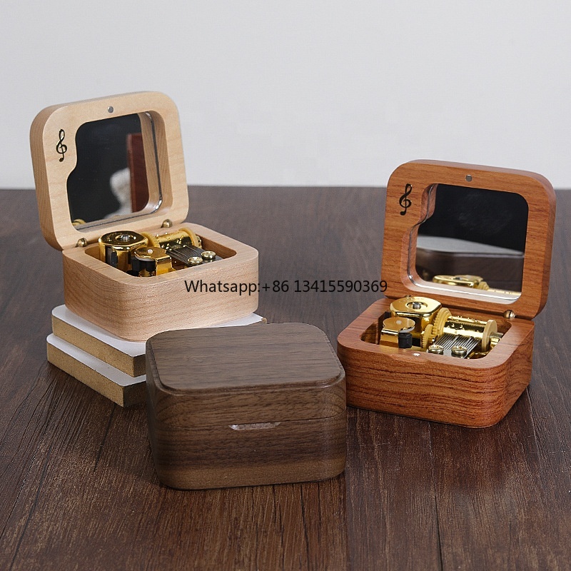 Natural Wooden Music Box Gold- - Kids Toys Manufacturers ulasan dan harga