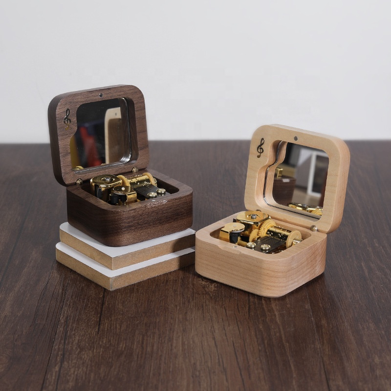 Natural Wooden Music Box Gold- - Kids Toys Manufacturers ulasan dan harga