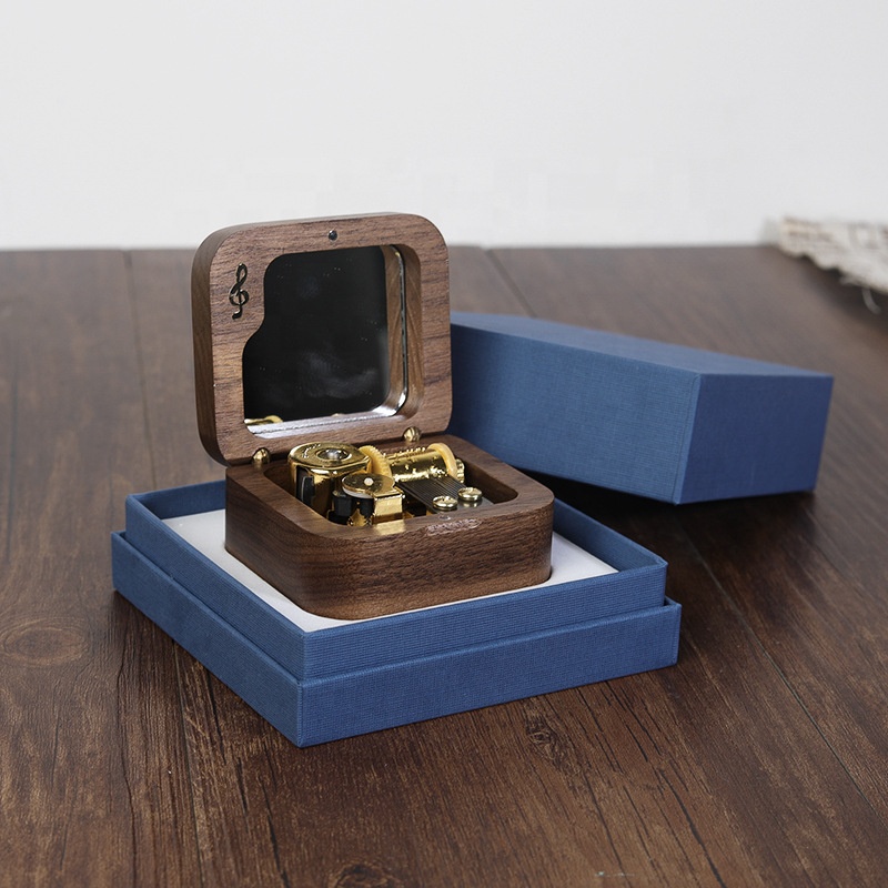 Natural Wooden Music Box Gold- - Kids Toys Manufacturers ulasan dan harga