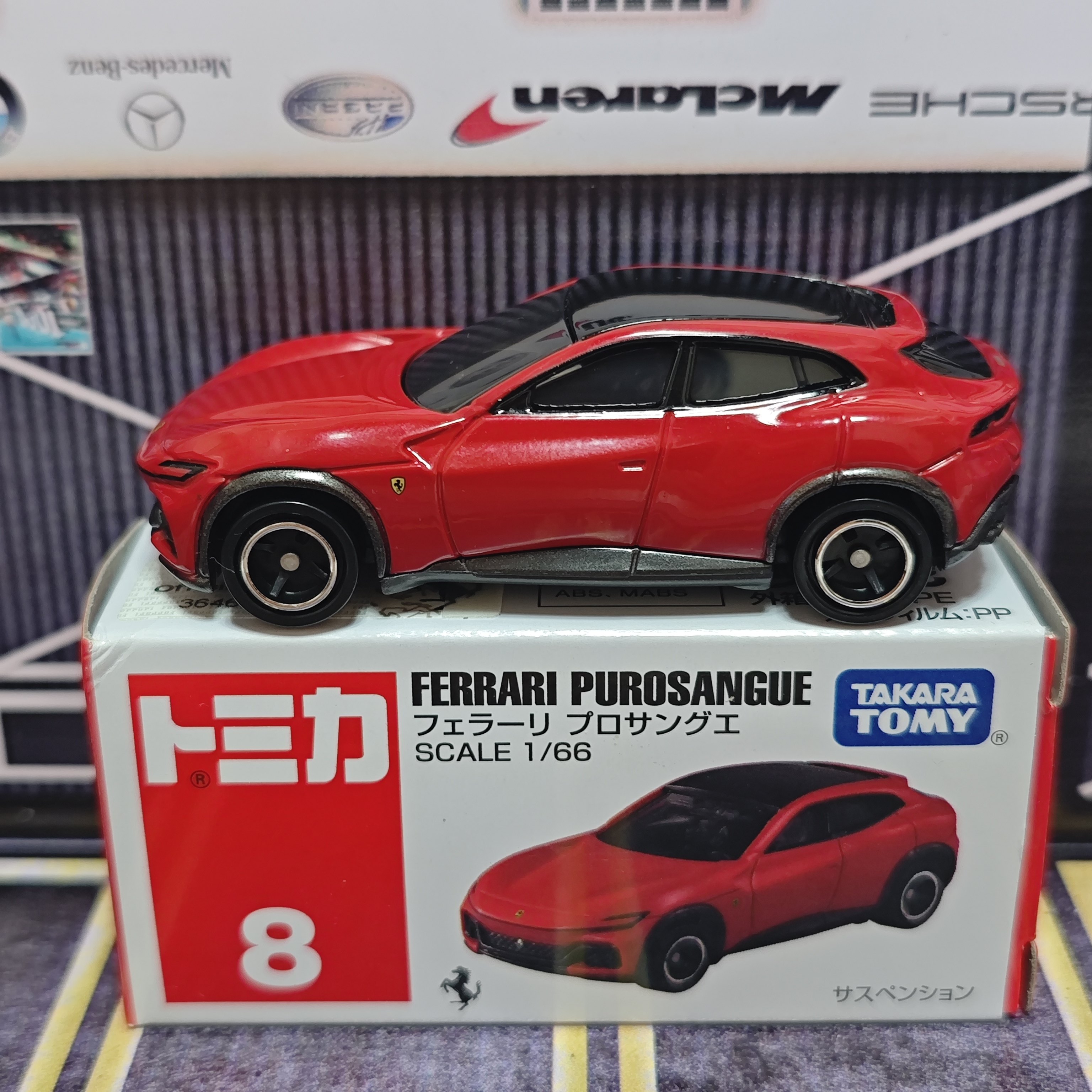 Takara Tomy Tomica No.8 Ferrar - Kids' Toy ulasan dan harga