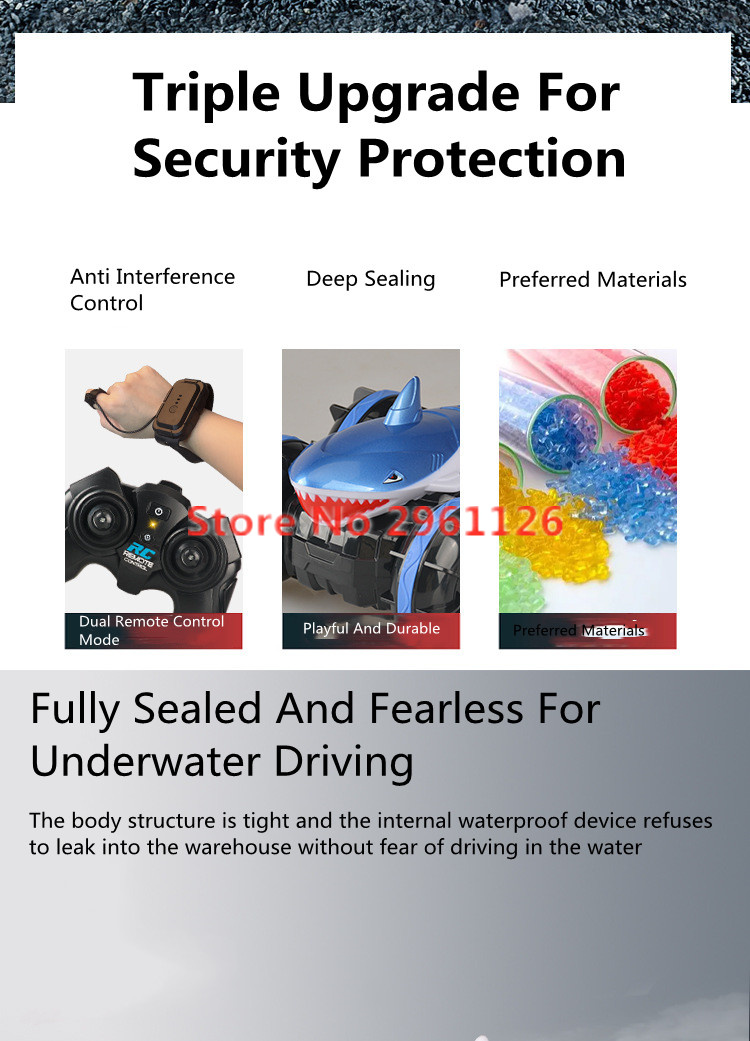 Amphibious Watch Sensing Shark - Kids Toys Under 1 Year ulasan dan harga