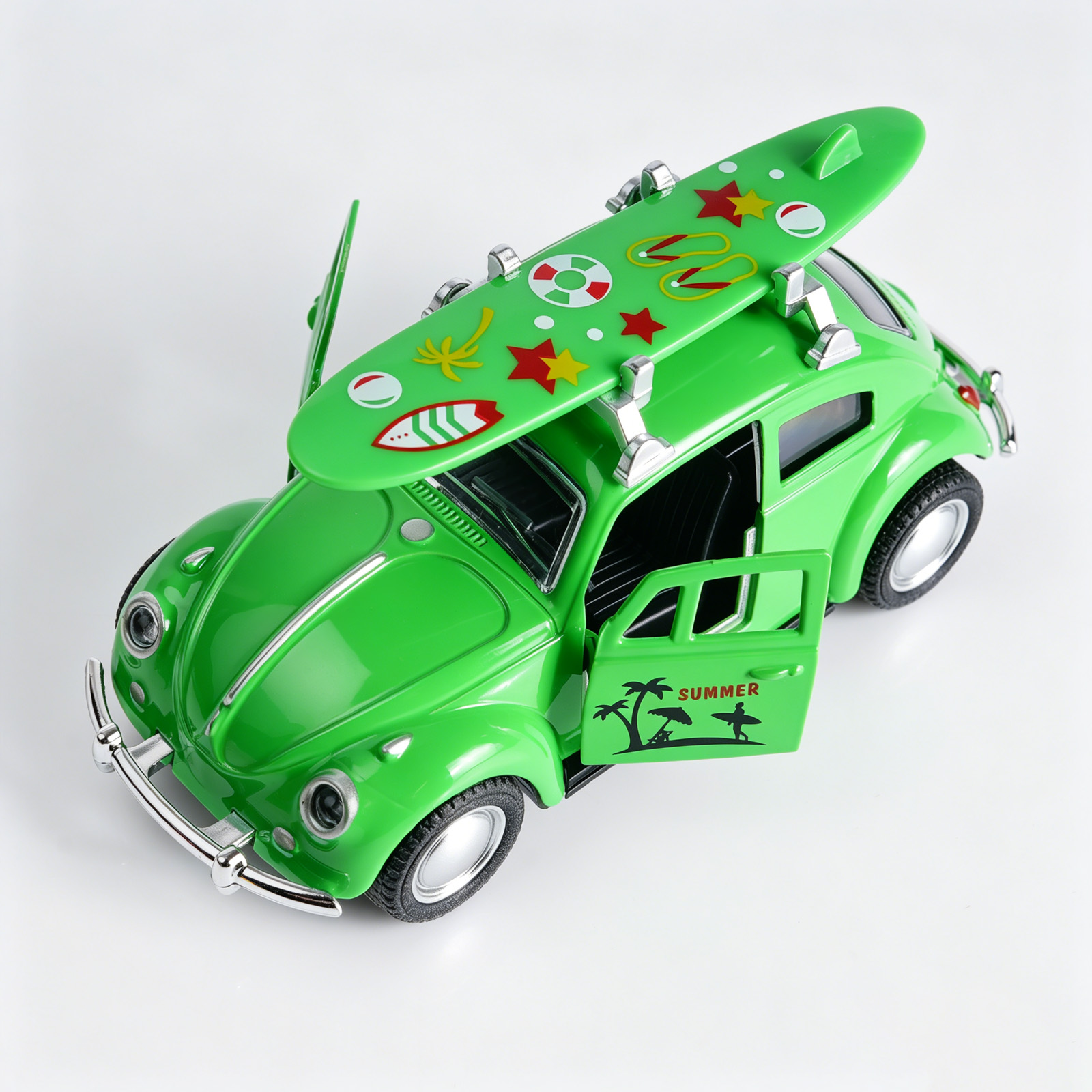 Retro Green Beetle Diecast Car - Kids' Toy ulasan dan harga