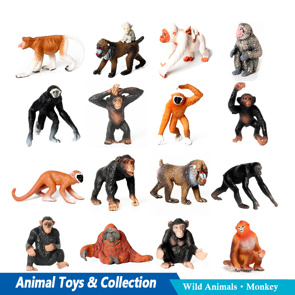 Toy Animals Figures Ape Gorill - Kids Toys Under 1 Year ulasan dan harga