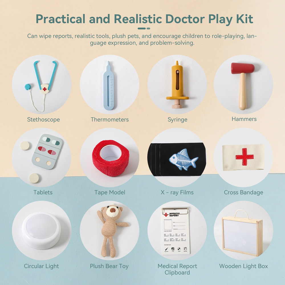 Pretend Play Doctor Kit for Ki - Kids Xray Toys ulasan dan harga