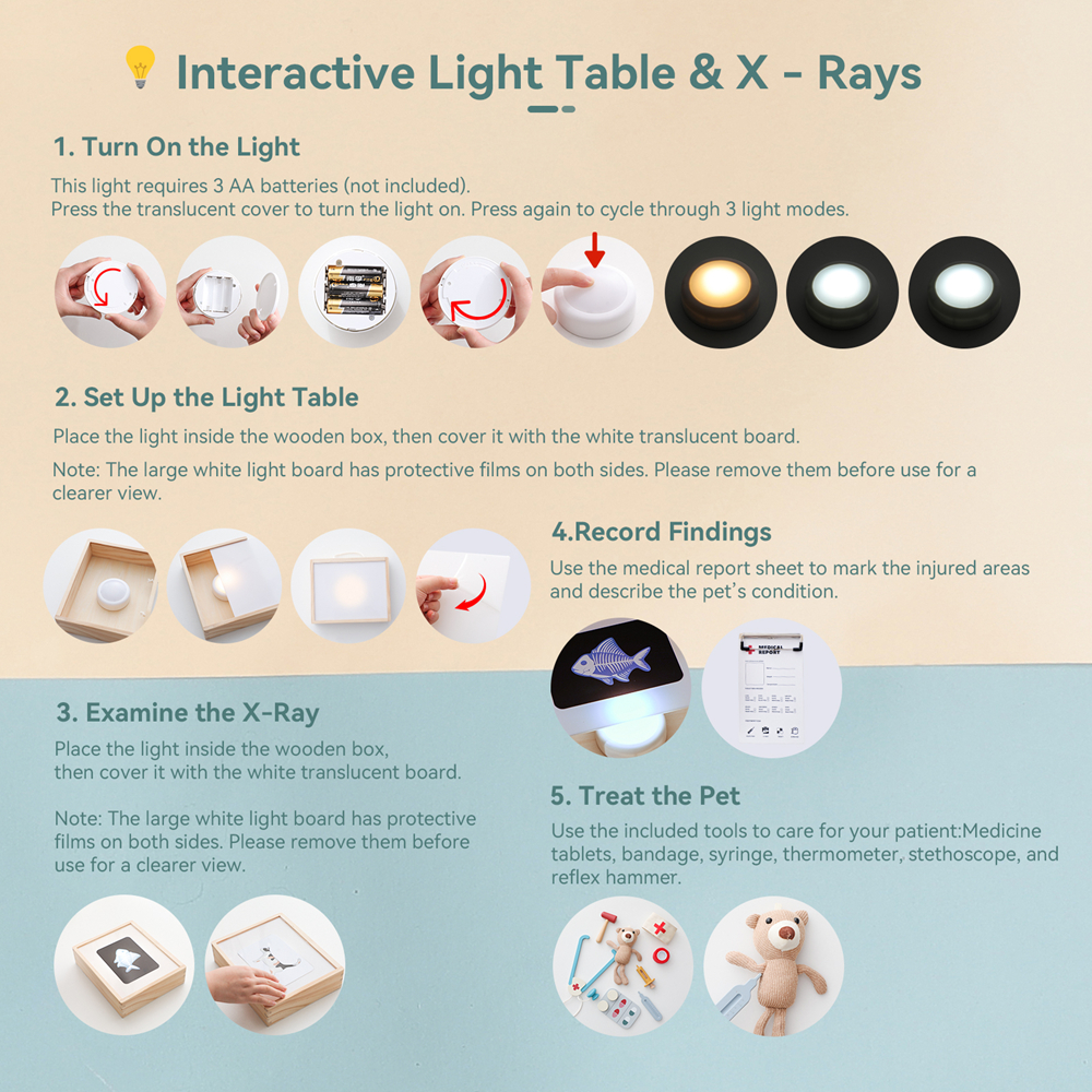 Pretend Play Doctor Kit for Ki - Kids Xray Toys ulasan dan harga